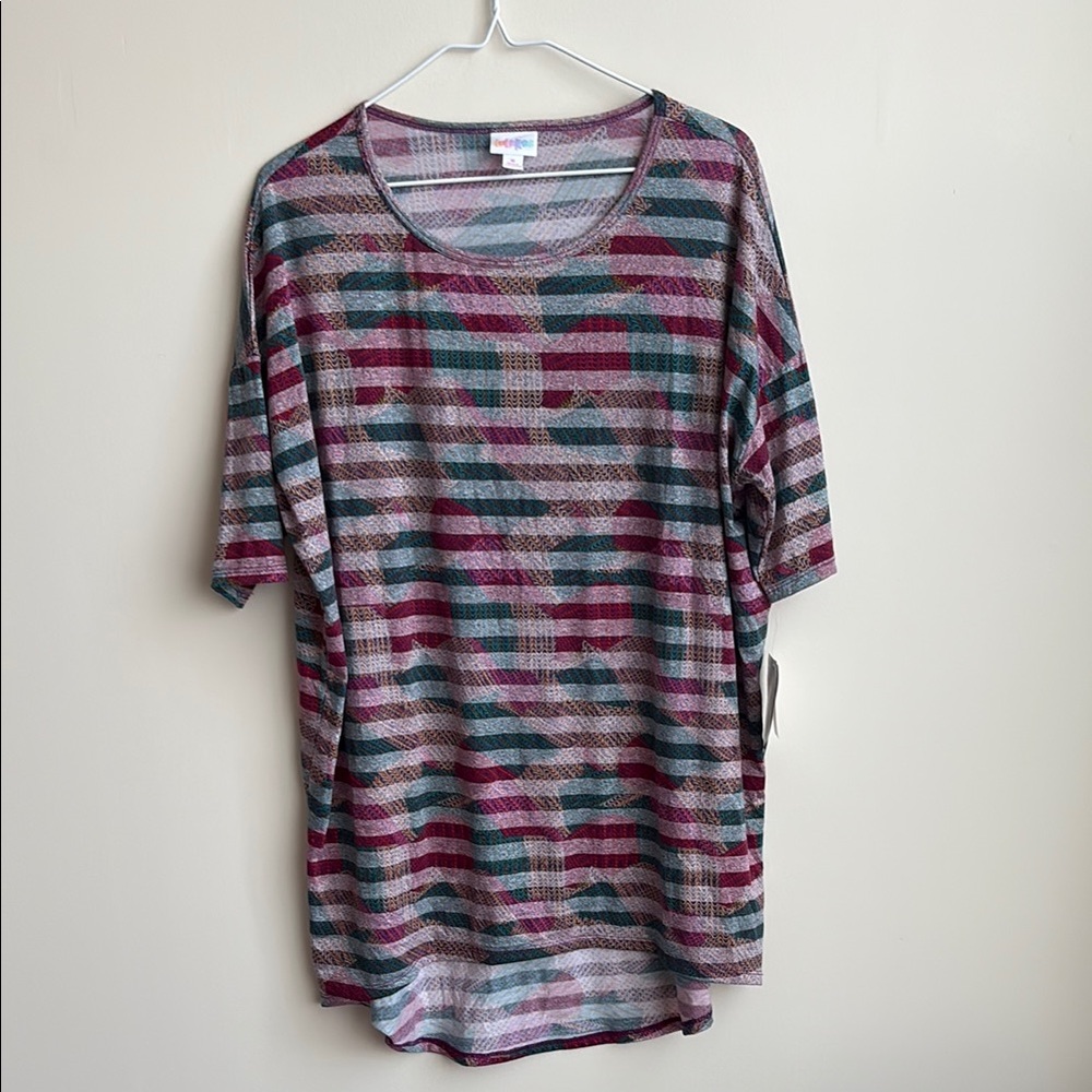 NWT LuLaRoe Patterned Irma Top